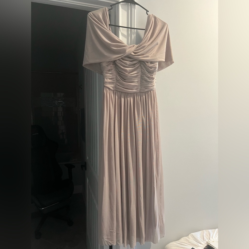 ASOS cream formal dress